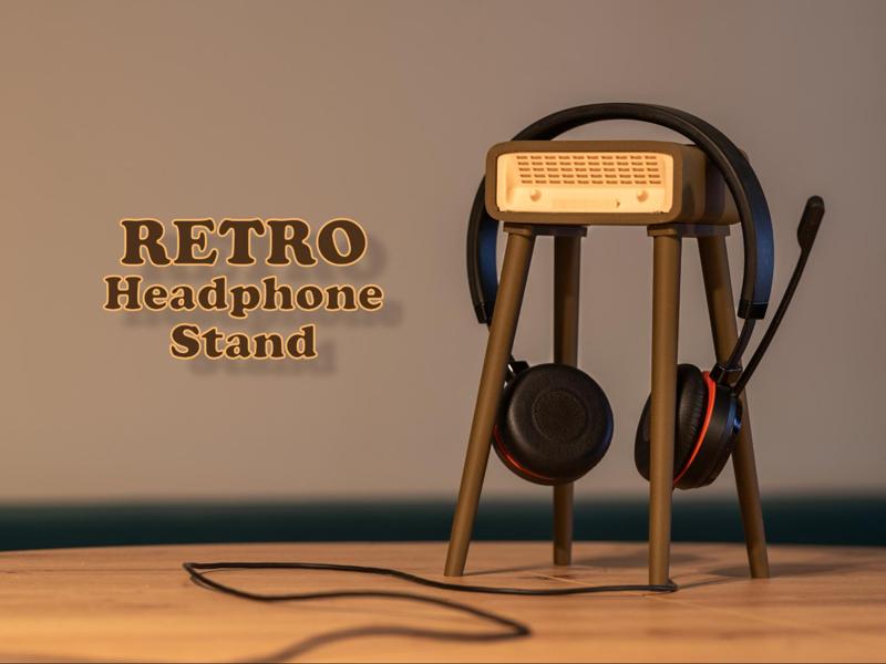 Retro Headphone Stand