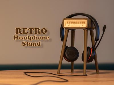 Retro Headphone Stand