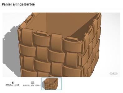 laundry basket - miniature object