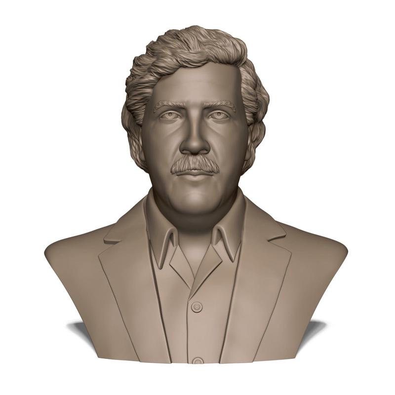 Escobar bust of man in suit