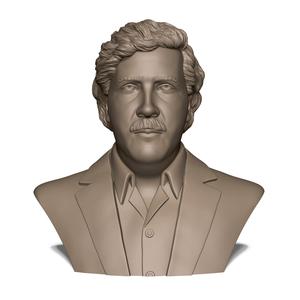 Escobar bust of man in suit