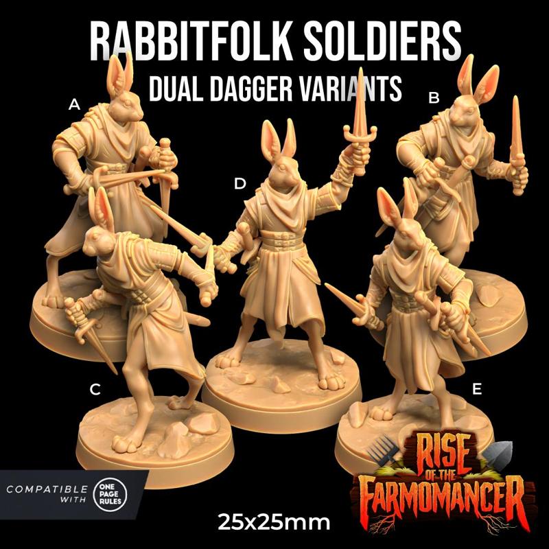 Rabbitfolk Soldiers Dagger Variants