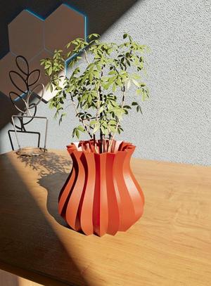 Planter Pot STL 3D Print File v.4, Digital Download for 3D Printing, Home Decor Planter Pot for Plants & Flowers