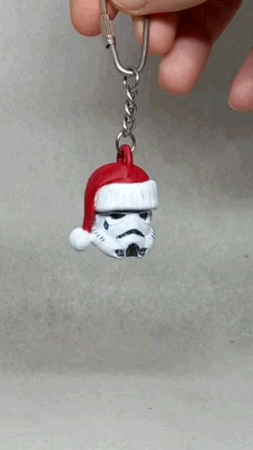 santa stormTrooper keychain