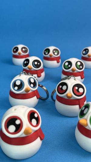 Kawa-Eyes! Snowman (Keychain & Fidget)