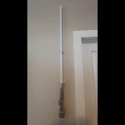 SaberMount – Jedi Lightsaber Wall Display with Aurebesh Inscription