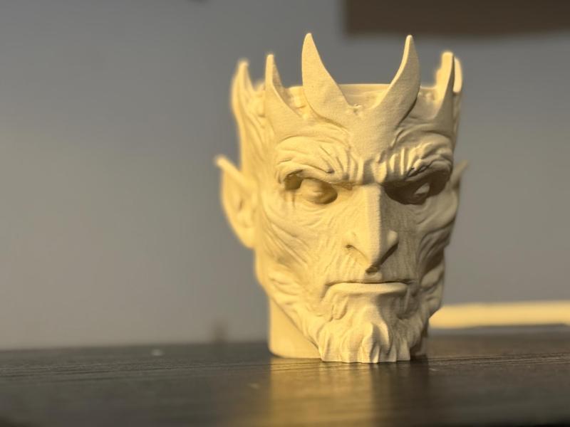 White Walker Skull Pen Holder