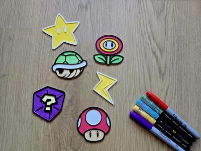 Mario Kart Icon DIY Coloring Fun Set Creative