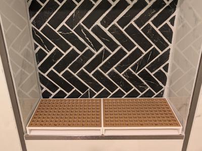 Self-Draining Shower Tray