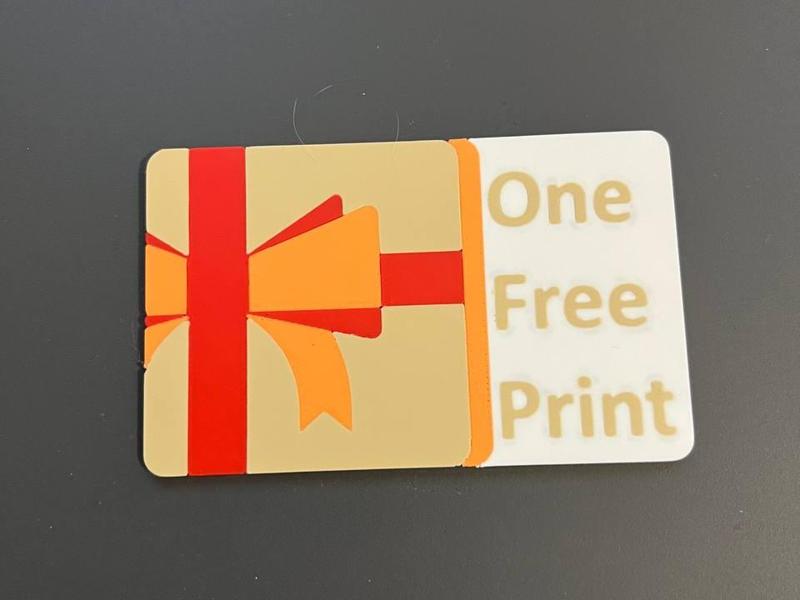 One free print coupon