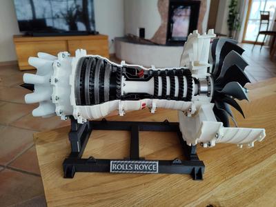 Rolls Royce sign for Jet Engine Stand Nameplate Plaque