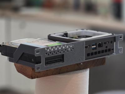 10in 1U rack mount for mini-pc (gmktek g3) w/ HDD