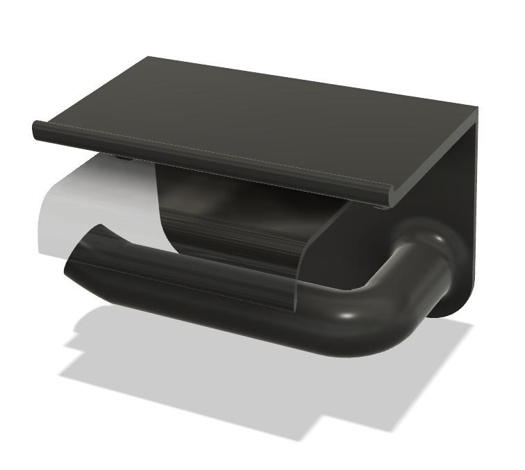 Modern Design Toilet Paper Holder with shelf Cutter Bar