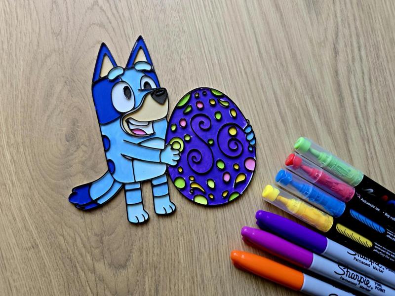 Bluey Easter Egg Festive Color DIY Fun Gift Decor