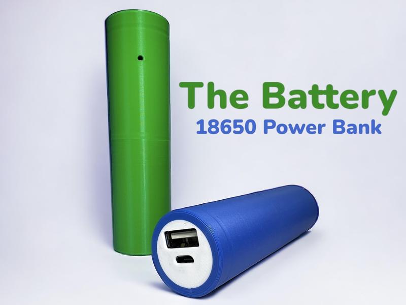 The Battery – 18650 Power Bank USB-C (Micro USB)