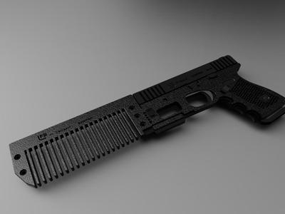 Glock hairbrush
