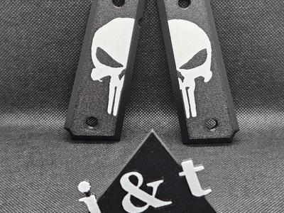 Punisher skull 1911 full size grips