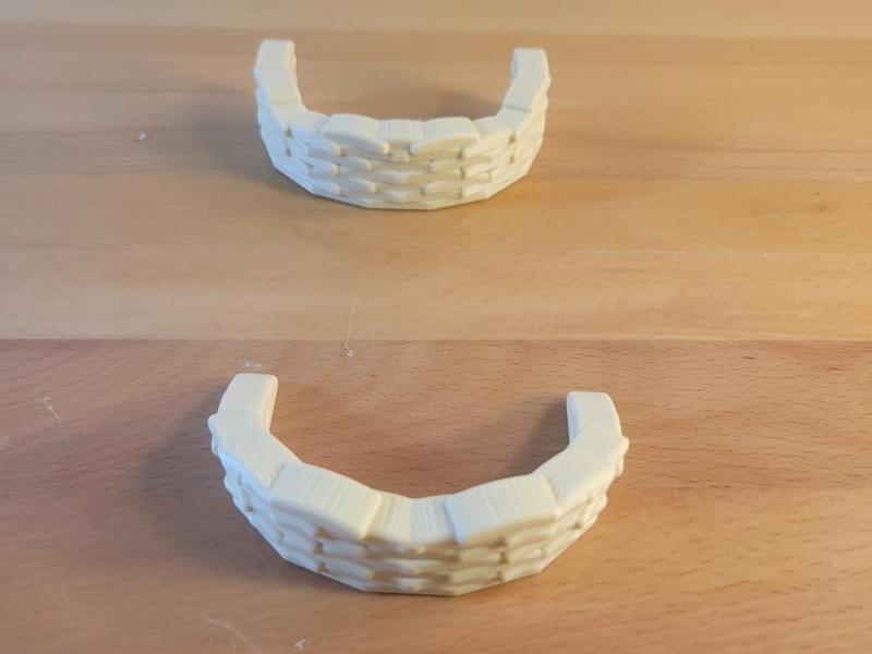 Army Men Sandbag fortifications (Half-Circle)