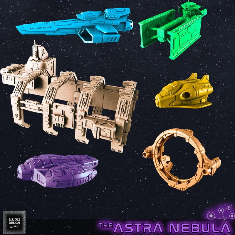 Civilian Ships and Stations - Set 3 [Fleet Scale Starship]