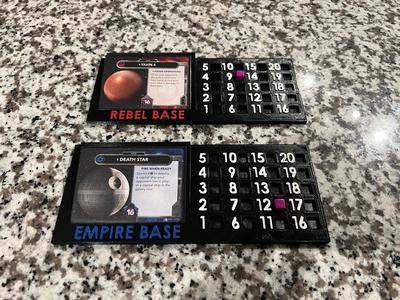 STAR WARS THE DECKBUILDING GAME BASE DAMAGE TRACKERS
