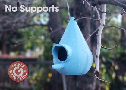 Droplet Hanging Birdhouse v1.2 - No Supports