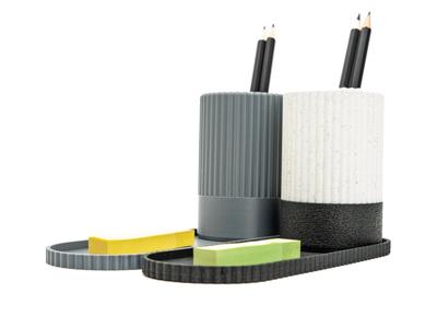 Striped Desk Organizer