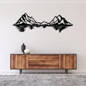 Mountain Range Reflection Amazing Wall Art 