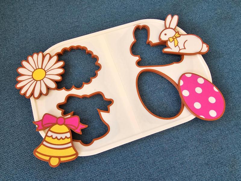 Ikea TROFAST Easter shapes cover - kids game