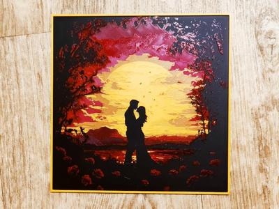 Sunset and love - hueforge