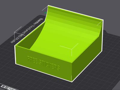 Free sticker Box with easy pickup 