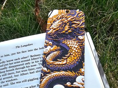 Purple dragon Bookmark