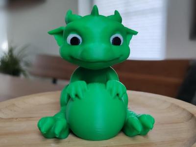 Sweet Baby Dragon with Egg