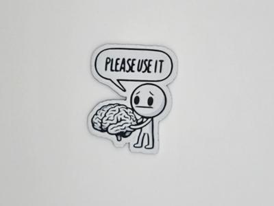 Sticker Please use it