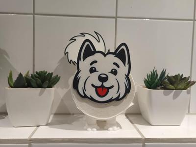 Toilet Paper Holder Dog West Terrier DOG 