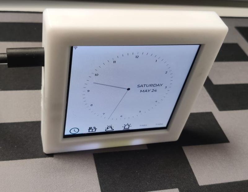 Wall case for 4 inch 480*480 VIEWE ESP32-S3 Smart Display LVGL module
