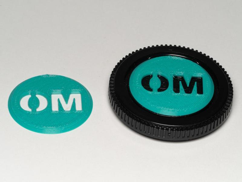 Cap Labels for Olympus OM-mount Lens Rear and Body Caps