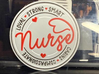 NURSE - LOYAL - STRONG - SMART - CARING COASTER 