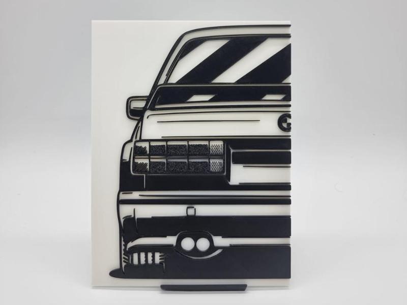 2D Wall Art BMW E30 M3
