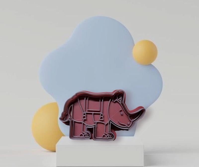 Bumba Rhino Cookie Cutter Stamp Play-Doh
