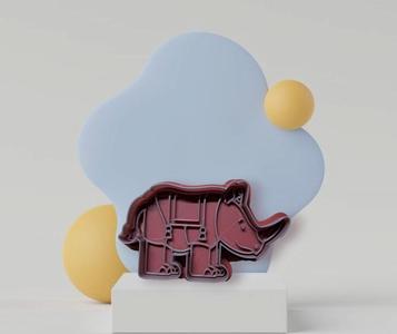 Bumba Rhino Cookie Cutter Stamp Play-Doh