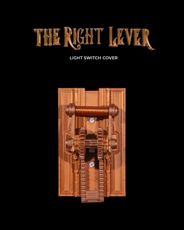 The Right Lever Light Switch Cover