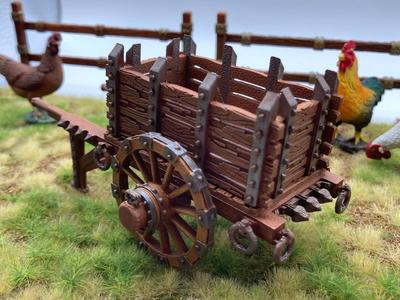 Wooden cart - D&D,  Lord of the Ring, fantasy