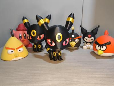 Pokemon Umbreon Multicolor Assembly Version (No multi-color AMS printing needed, single-color printing is sufficient, suitable for mini)