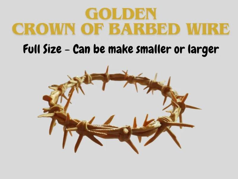 Golden Crown of Barbed Wired - Full Size