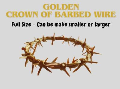 Golden Crown of Barbed Wired - Full Size
