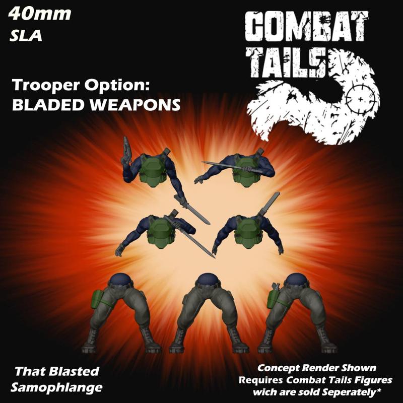Combat Tails - Mammal Trooper Bladed Weapon options