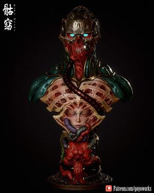 BIOMEGA bust for 3D printing