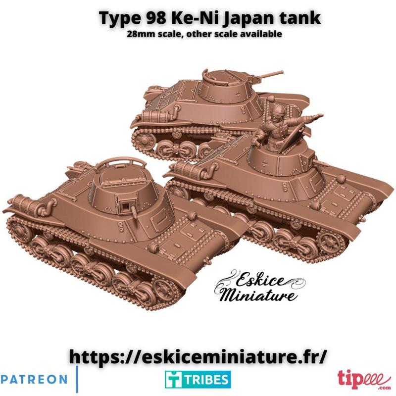 Type 98 Ke-Ni Japan tank - 28mm