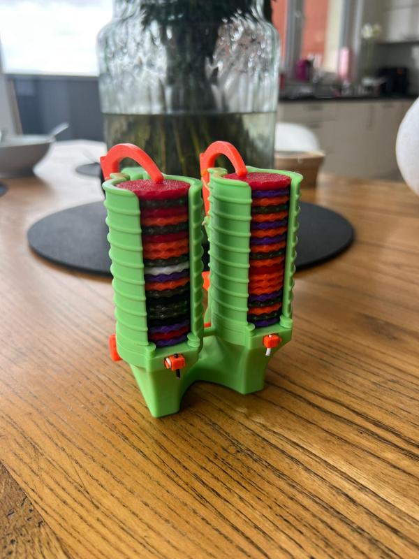 Double-Barrel Gatling Disc Shooter 2 plates / printprofile for P1S