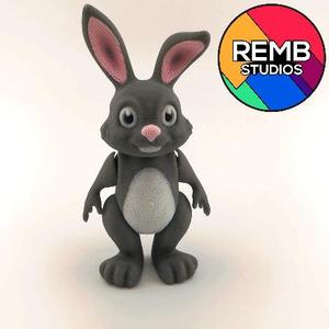 🐰 Flexi Easter Bunny – Articulated Print-in-Place Model
